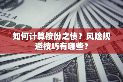 武汉如何计算按份之债?风险规避技巧有哪些? 武汉如何计算按份之债?风险规避技巧有哪些?