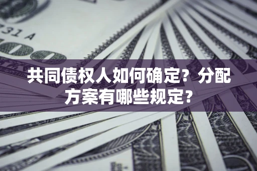武汉共同债权人如何确定?分配方案有哪些规定? 武汉共同债权人如何确定?分配方案有哪些规定?