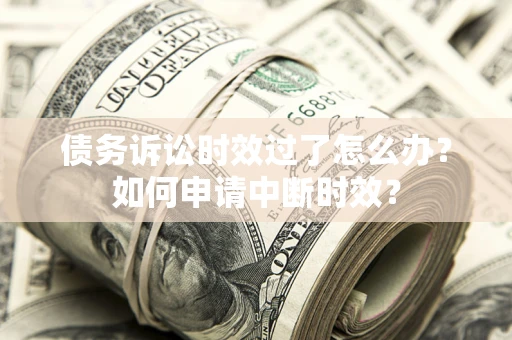 武汉债务诉讼时效过了怎么办?如何申请中断时效? 武汉债务诉讼时效过了怎么办?如何申请中断时效?