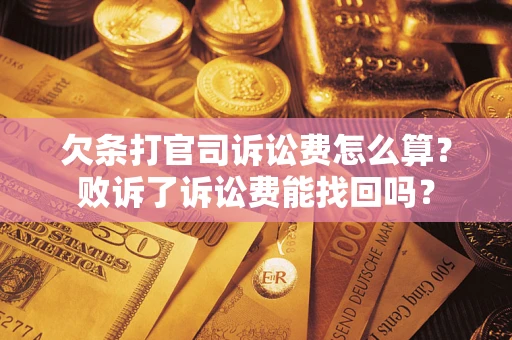 武汉欠条打官司诉讼费怎么算?败诉了诉讼费能找回吗? 武汉欠条打官司诉讼费怎么算?败诉了诉讼费能找回吗?
